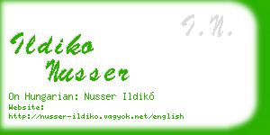 ildiko nusser business card