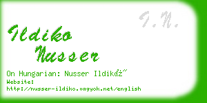 ildiko nusser business card